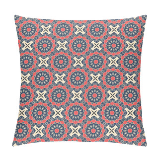 Personality  Seamless Mandala Pattern. Vintage Elements In Oriental Style. Texture For Wallpapers, Backgrounds And Page Fill Or Printing On Fabric Or Paper. Islam, Arabic, Indian, Turkish,ottoman Motifs. Vector. Pillow Covers