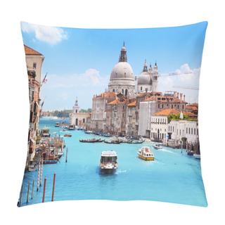 Personality  Grand Canal And Basilica Santa Maria Della Salute, Venice, Italy Pillow Covers