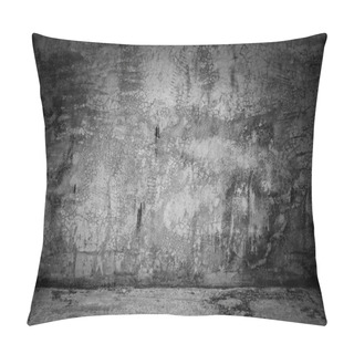 Personality  Abstract Background Black Room Dark Concrete Wall And Floor Pillow Covers