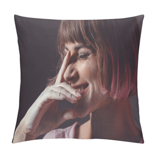 Personality  Laughing Girl With Powder   Pillow Covers
