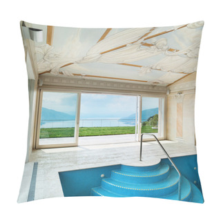 Personality  Indoor Swimming Pool Pillow Covers