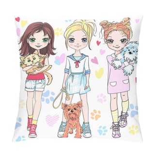 Personality  Vector Baby Girl Pillow Covers
