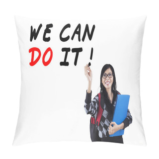 Personality  Student Writes Motivation Word Pillow Covers