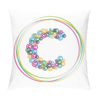 Personality  Abstract Infringement Symbol Pillow Covers