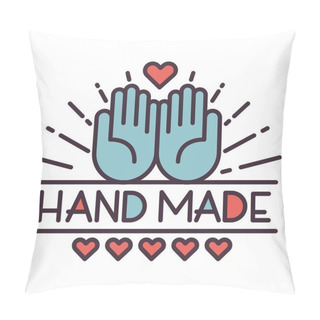 Personality  Handmade Needlework Badge Logo Vector Pillow Covers