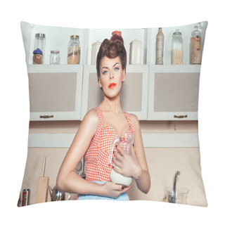 Personality  Girl Dreams In The Kitchen. Pillow Covers
