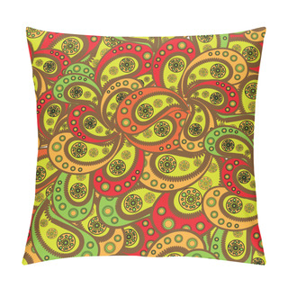 Personality  Paisley Seamless Pattern. Vector Illustration.  Pillow Covers