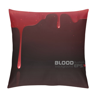 Personality  Dripping Blood. Pillow Covers