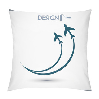 Personality  Airplane Symbol Design Pillow Covers