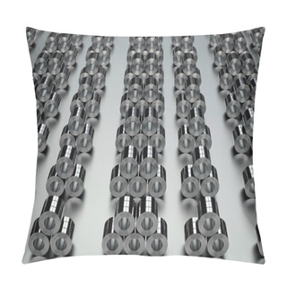 Personality  Roll Of Steel Sheets In Factory Pillow Covers