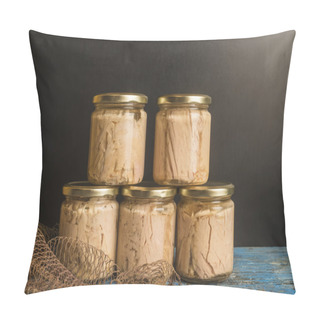 Personality  Tuna In Olive Oil Canned Jars Pillow Covers