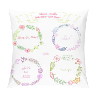 Personality  Floral Frame Collection Pillow Covers