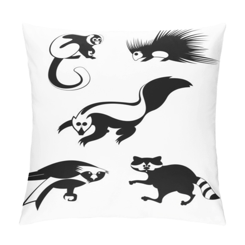 Personality  Art animal silhouettes pillow covers