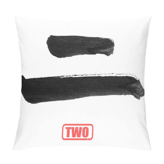 Personality  Chinese Number Word, Two Pillow Covers