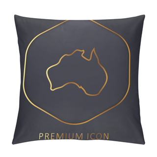 Personality  Australia Golden Line Premium Logo Or Icon Pillow Covers
