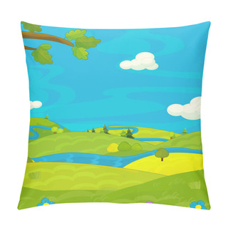 Personality  Cartoon Happy Nature Scene  Pillow Covers