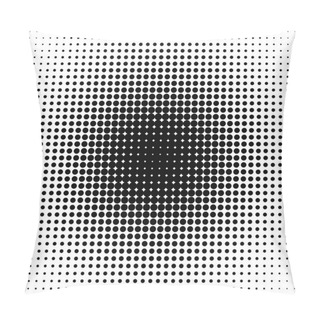 Personality  Geometrical Abstract Halftone Dot Pattern Background - Vector Design Pillow Covers