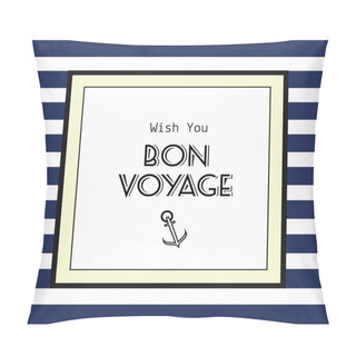 Personality  Bon Voyage Card Pillow Covers