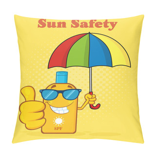 Personality  Smiling Bottle Sunscreen Pillow Covers