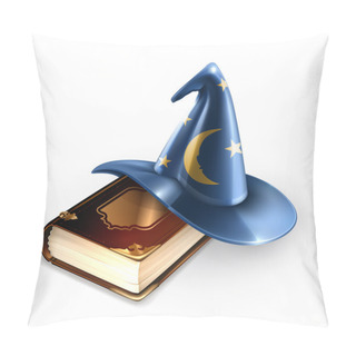 Personality  Wizard Hat And Old Book Pillow Covers