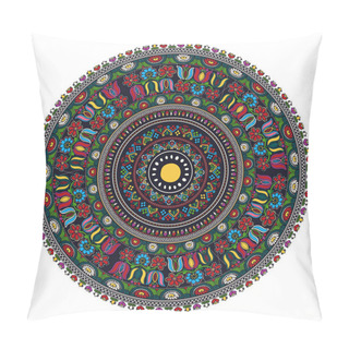 Personality  Hungarian Round Ornament Pillow Covers