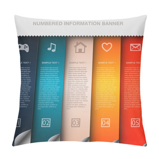 Personality  Colorful Number Option Banners Pillow Covers