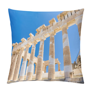 Personality  Parthenon Columns At Sky Background Pillow Covers
