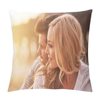 Personality  Pretty Girl Cuddling With Boyfriend  Pillow Covers