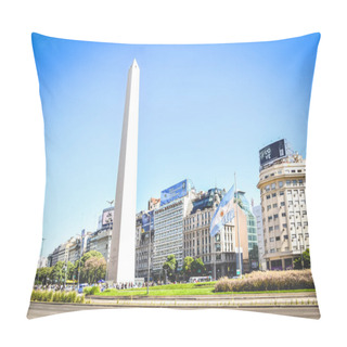 Personality  BUENOS AIRES - ARGENTINA: The Obelisk In Buenos Aires, Argentina Pillow Covers