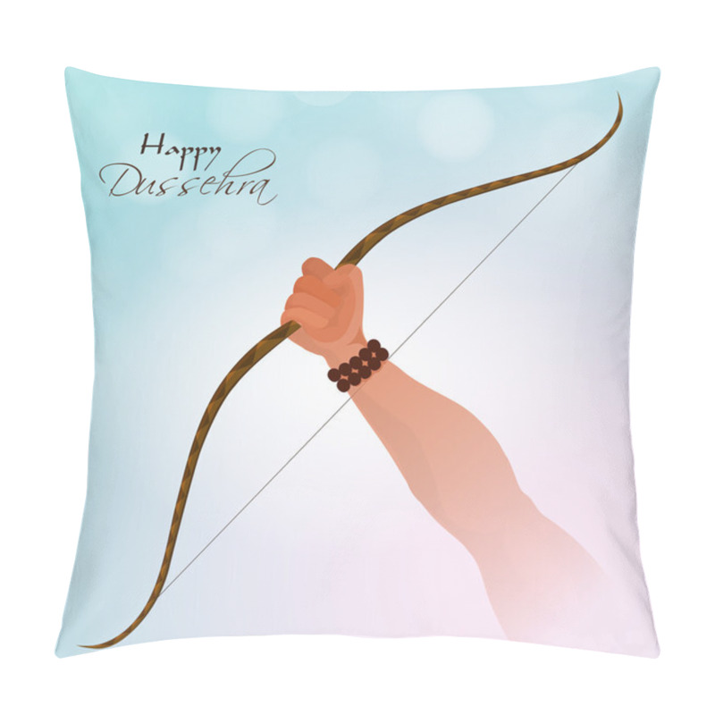 Personality  Lord Rama Hand With Bow For Dussehra Concept. Pillow Covers