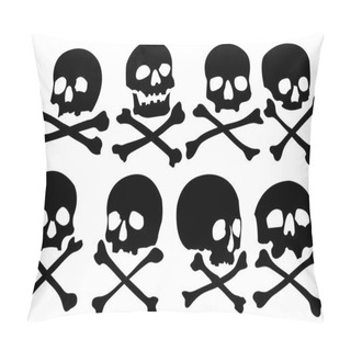 Personality  Set Of Pirate Skulls And Crossbones Pillow Covers
