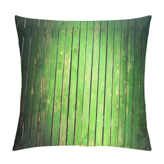 Personality  Green Picket Fence With Light Spot Pillow Covers