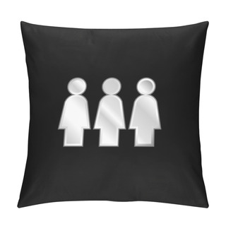 Personality  Activism Silver Plated Metallic Icon Pillow Covers