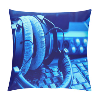 Personality  Microphone In A Recording Studio Pillow Covers