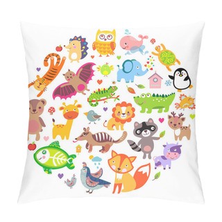 Personality  AnimalsCirc Pillow Covers
