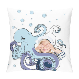 Personality  Child In Sailor Costume Pillow Covers