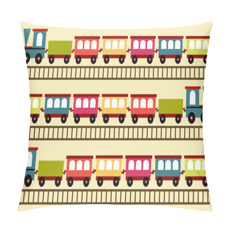 Personality  Train pattern pillow covers