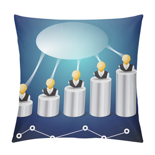 Personality  Business Concept Vector Illustration Pillow Covers
