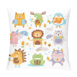 Personality  Animal Woodland Autumn Vector Pillow Covers