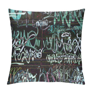 Personality  Graffiti On Wood Pillow Covers