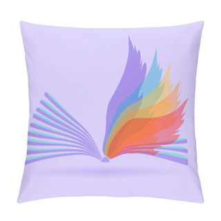 Personality  Abstract Opened Book Pillow Covers