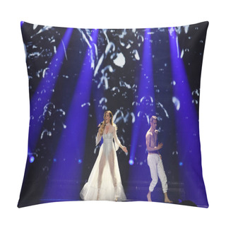 Personality  Tijana Bogicevic Serbia Eurovision 2017 Pillow Covers