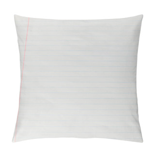 Personality  Top View Of Blank Lined Paper Sheet  Pillow Covers