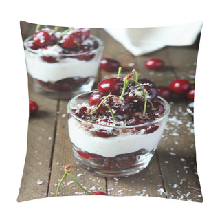 Personality  Summer Dessert With Berries And Ice Cream Pillow Covers
