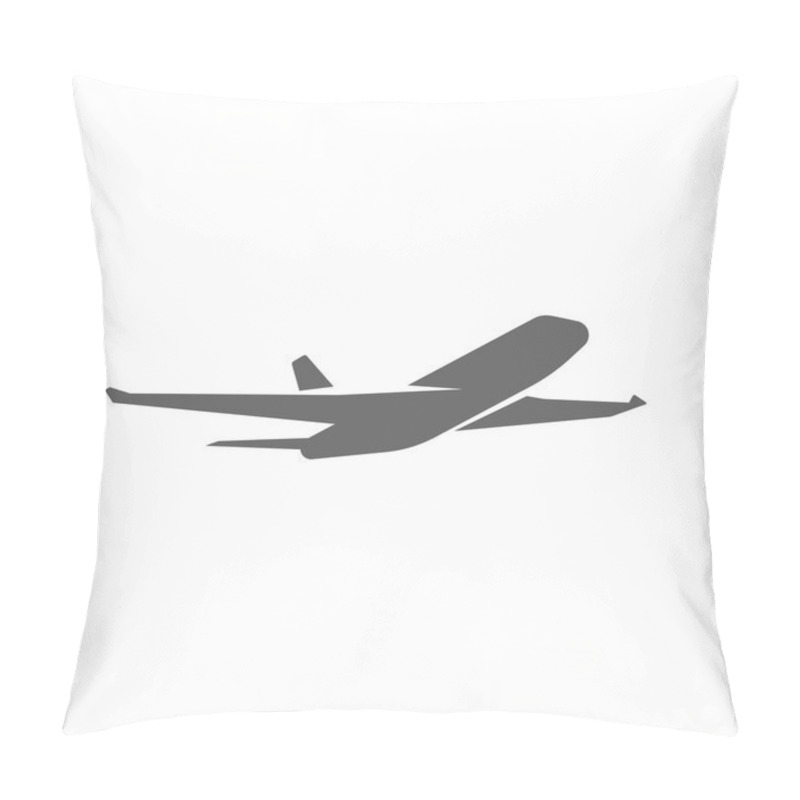Personality  Plane taking off silhouette vector illustration pillow covers
