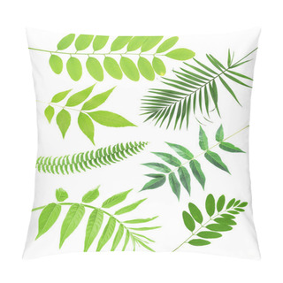 Personality  Green Leaves Collage Pillow Covers