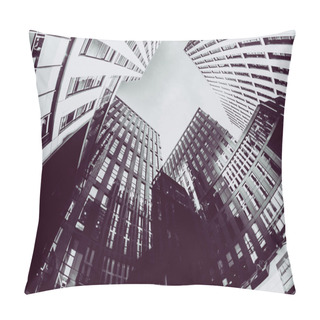 Personality  Office Building Fisheye Pillow Covers