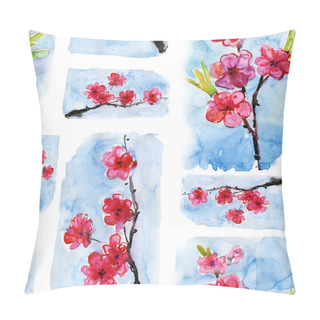 Personality  Spring Cherry Blossoms Pillow Covers