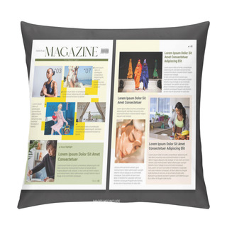 Personality  Minimalist And Modern Magazine Template  Pillow Covers
