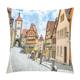 Personality  Medieval Town Of Rothenburg Ob Der Tauber, Franconia, Bavaria, Germany Pillow Covers